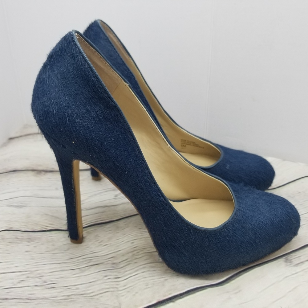 INC INTERNATIONAL CONCEPTS DARK BLUE HEELS